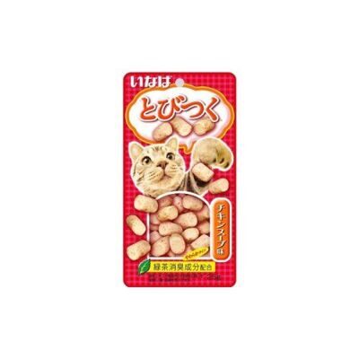 Запеченное лакомство INABA Tobitsuku для кошек со вкусом куриного бульона, 25 г