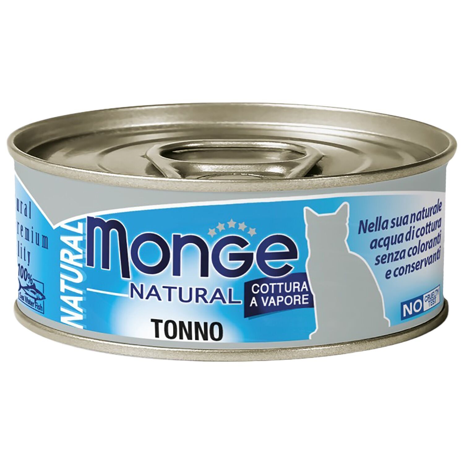 Monge Cat Natural консервы для кошек атлантический тунец 80г