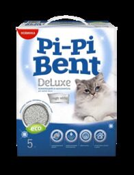 Pi-Pi Bent DeLuxe Magic white 5 л комкующийся наполнитель для кошачьих туалетов